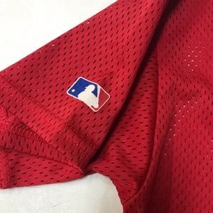 plain red baseball jersey